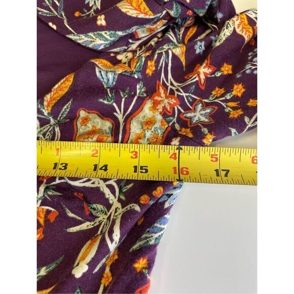 Maeve Anthropologie Burgundy Floral Pullover Dress Size M - Picture 12 of 13